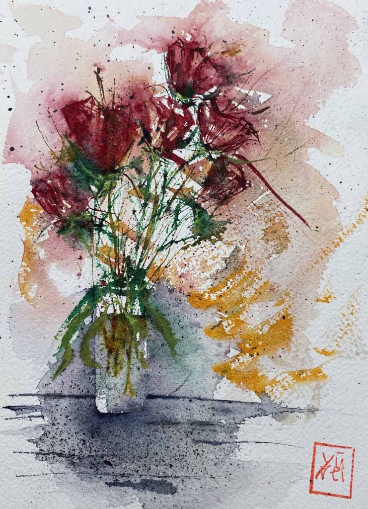 Watercolor, Graphite. 2020, December 08
