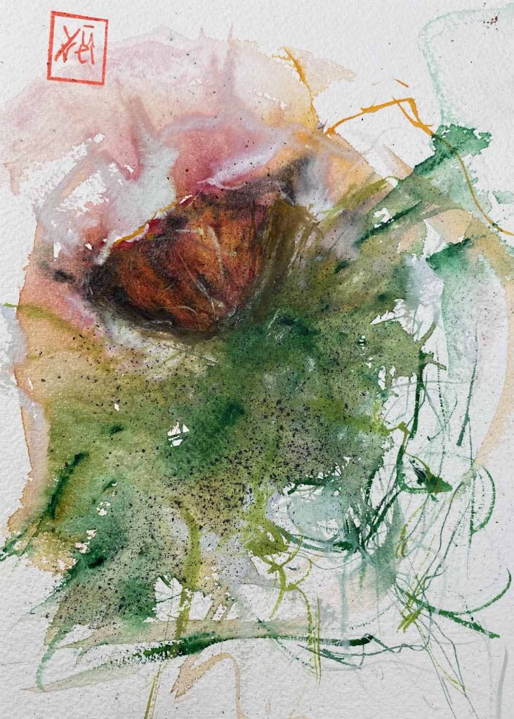 Watercolor, Graphite. 2020, December 08