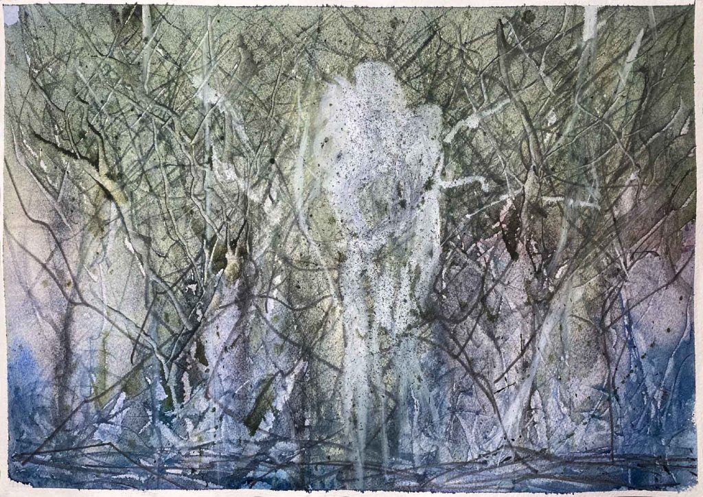 Watercolor, Graphite, Ink. 2020, December 20