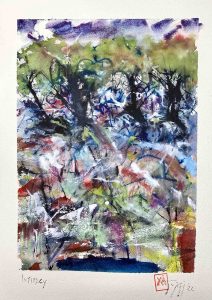 Watercolor, Pastel, Ink. 2022, October 17